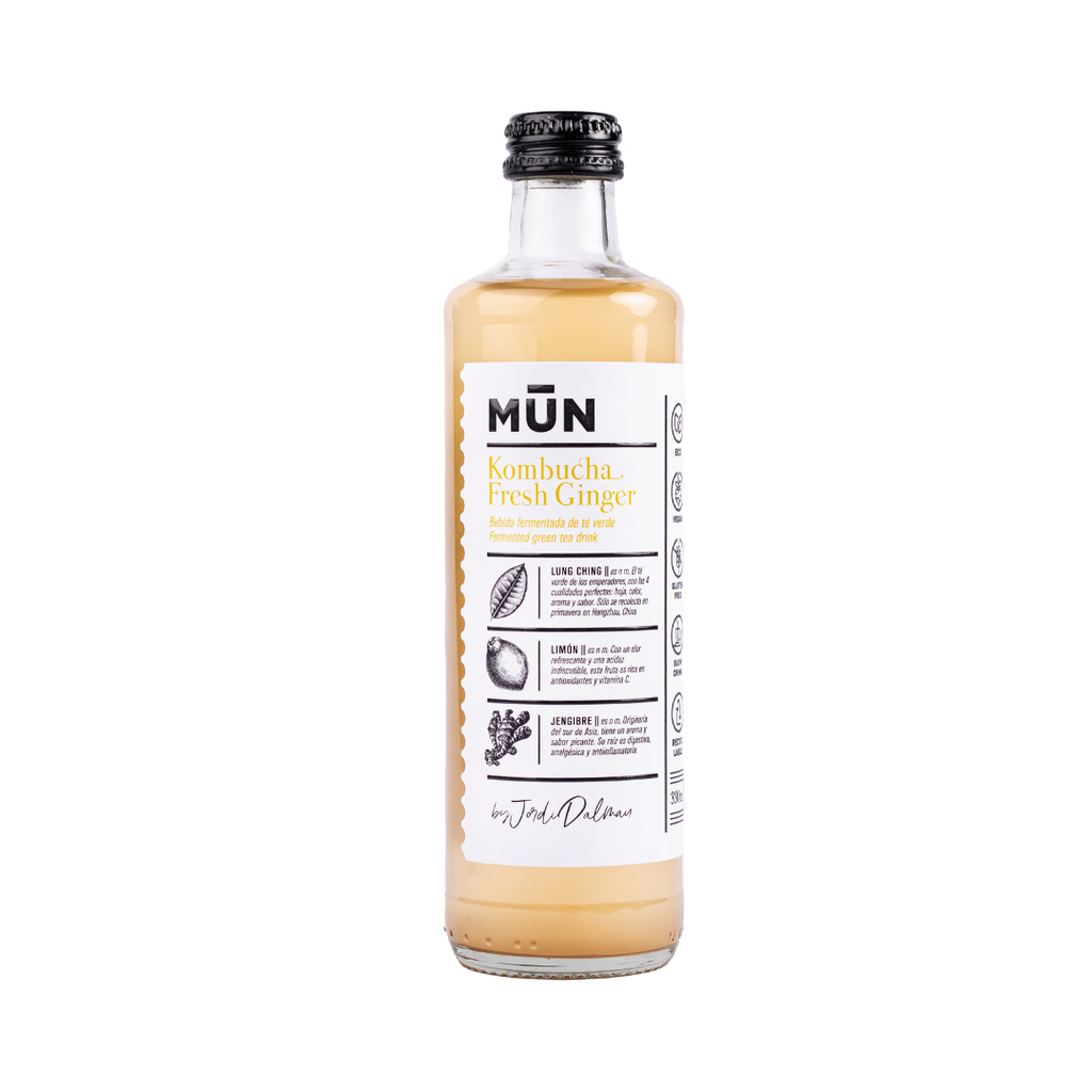 Kombucha BIO MUN Horeca Limón-Jengibre 12x33cl